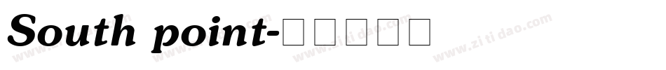 South point字体转换